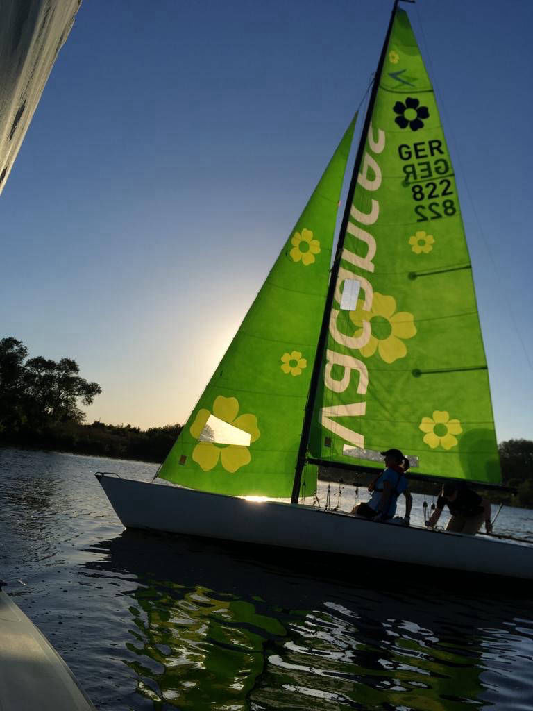 Dyassegeln auf der Werser
