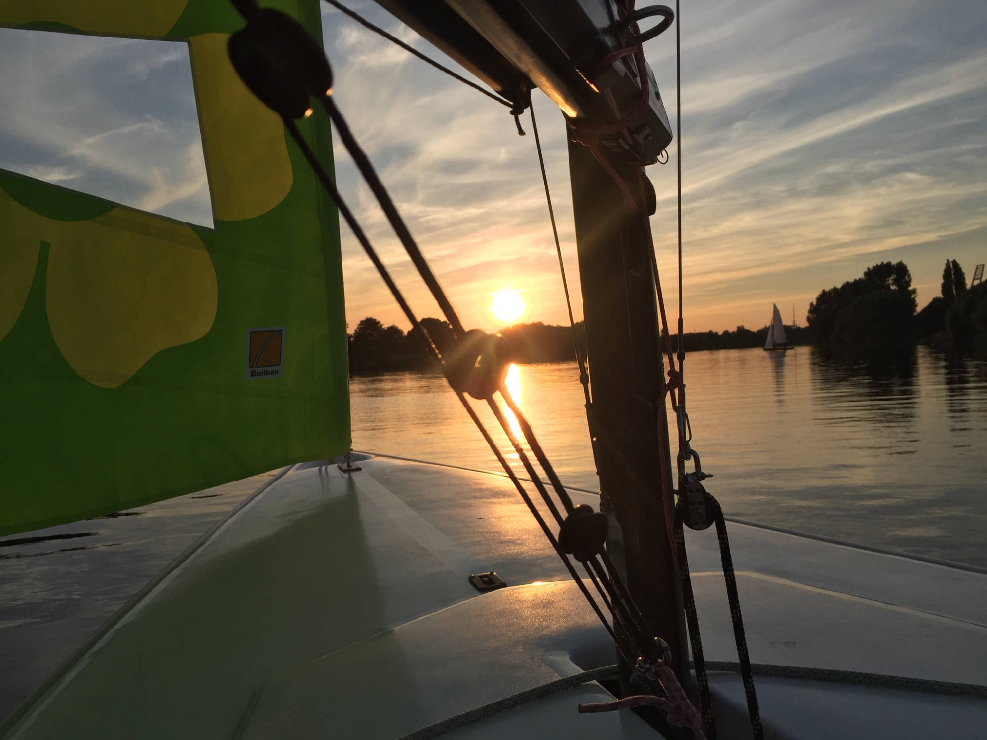 Dyassegeln auf der Werser